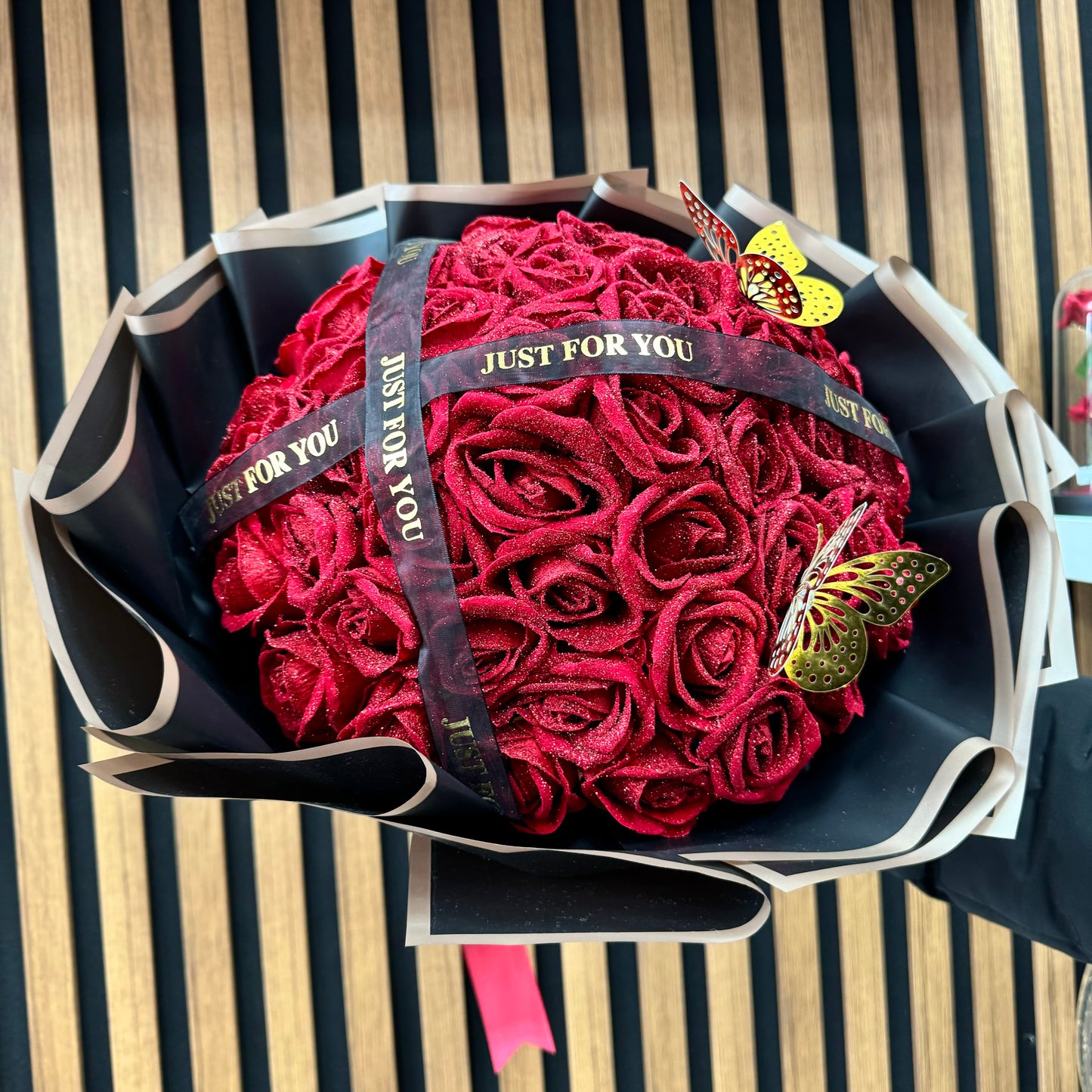 XXL Red Glitter Roses ( Just For You )