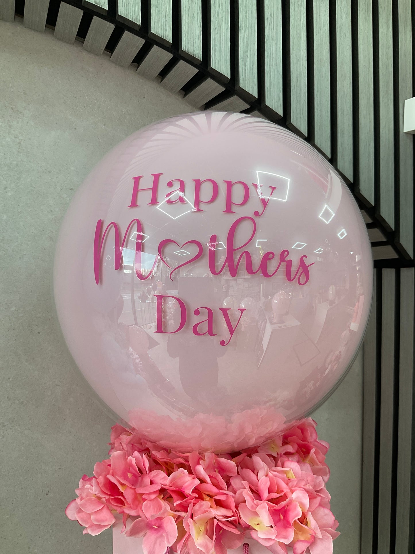 Pink Hydrangea Balloon Bouquet
