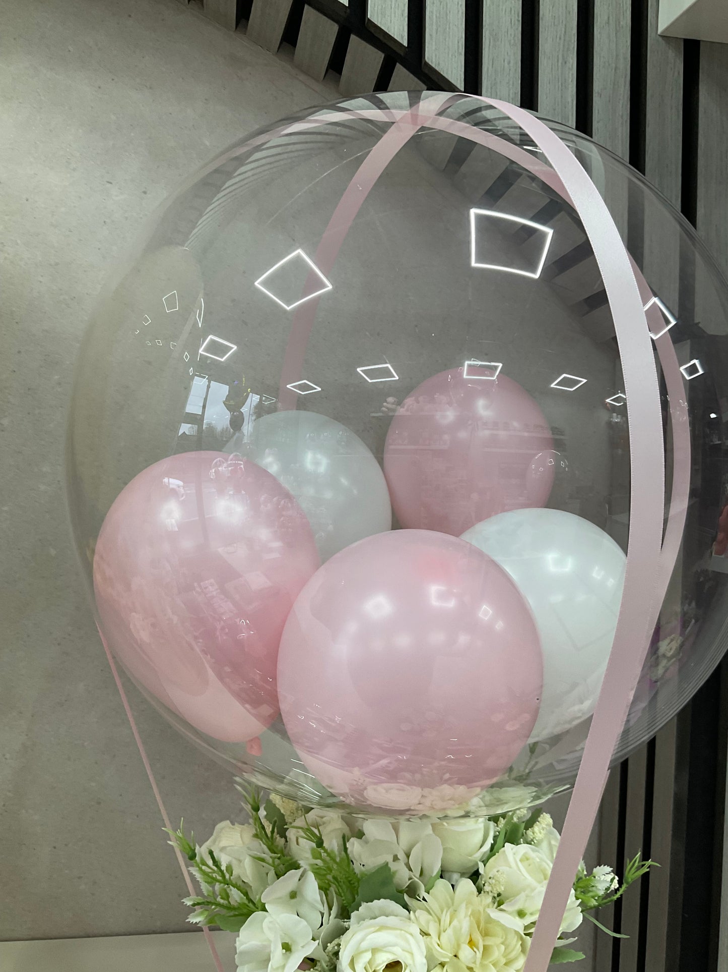 Mothers day Balloon / Personalised Balloon / Worlds Best Mum / Flower Bouquet