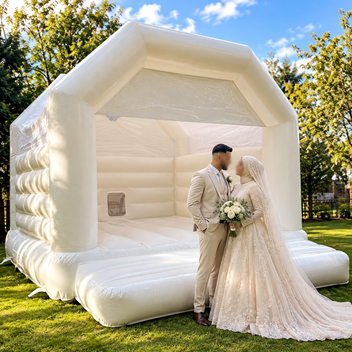 White Bouncy Castle