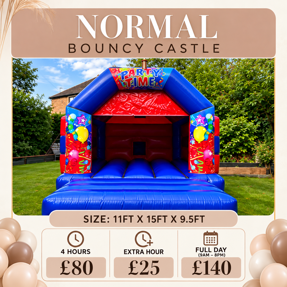Red and Blue Bouncy Castle