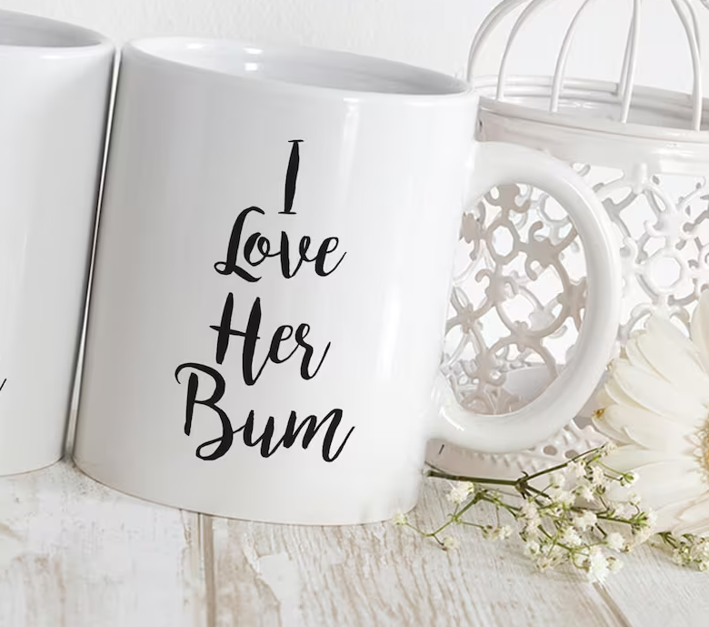 I Love His and Her Matching Mugs | Personalised Gifts