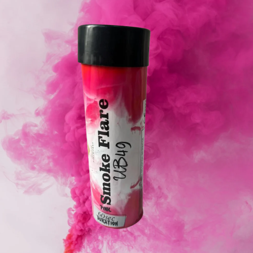 Pink Gender Reveal Smoke Flare 60 Seconds