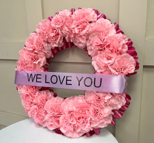 Heart Artificial Silk Funeral Tribute Funeral Flower