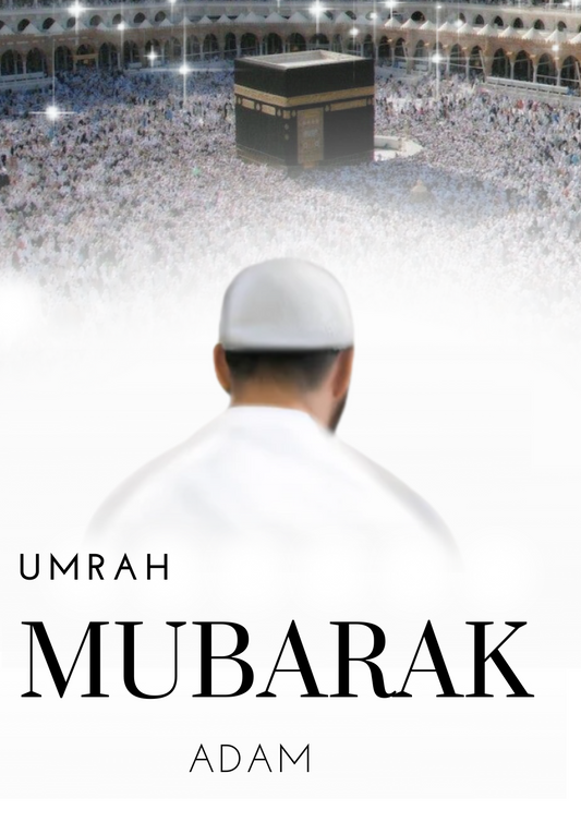 Umrah Mubarak Card (2895)