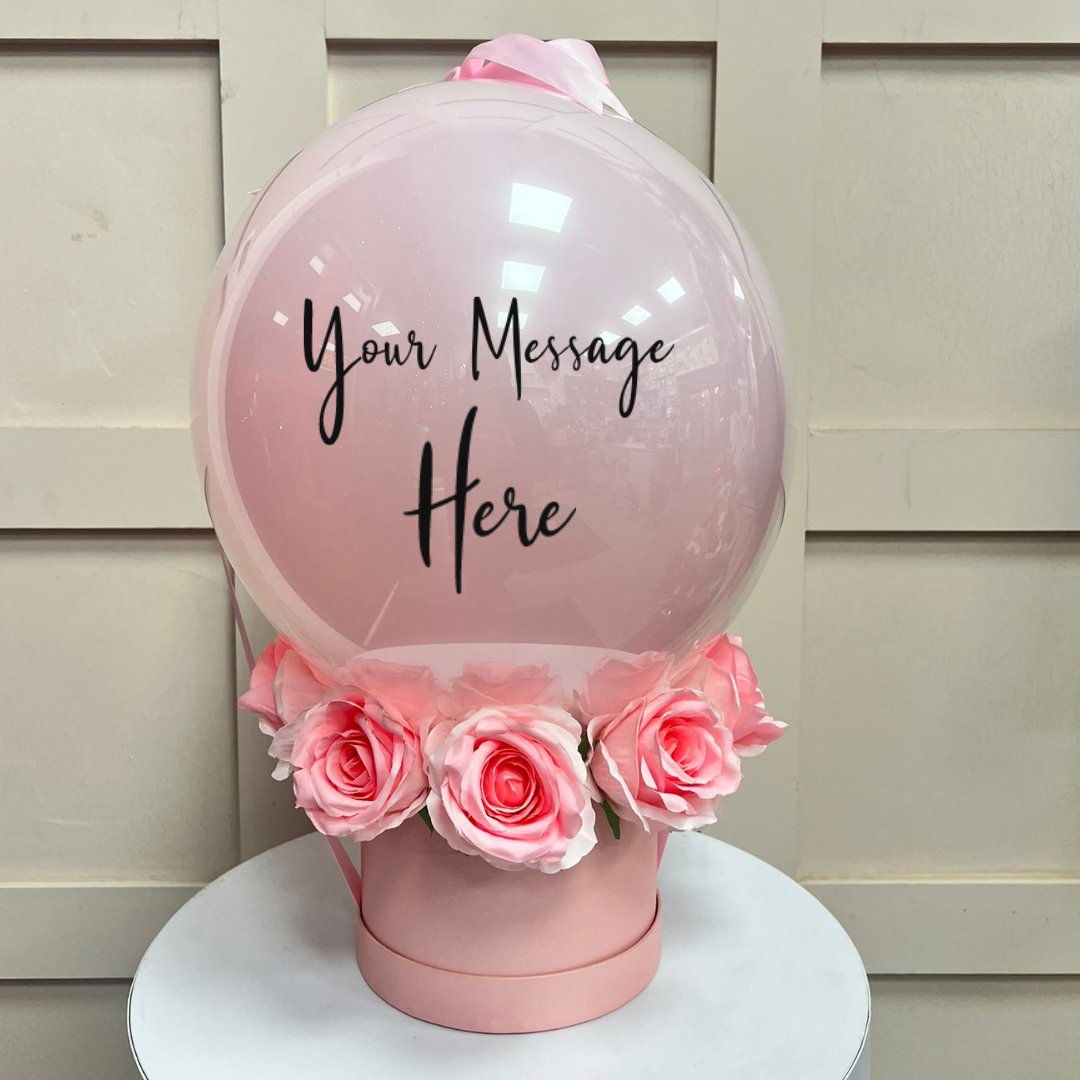 Pink Rose Balloon Bouquet