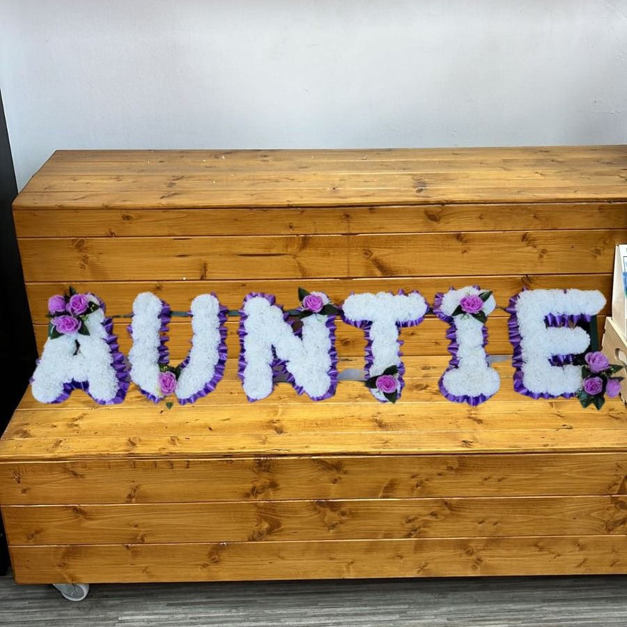 Auntie Artificial Silk Funeral Tribute Funeral Flower