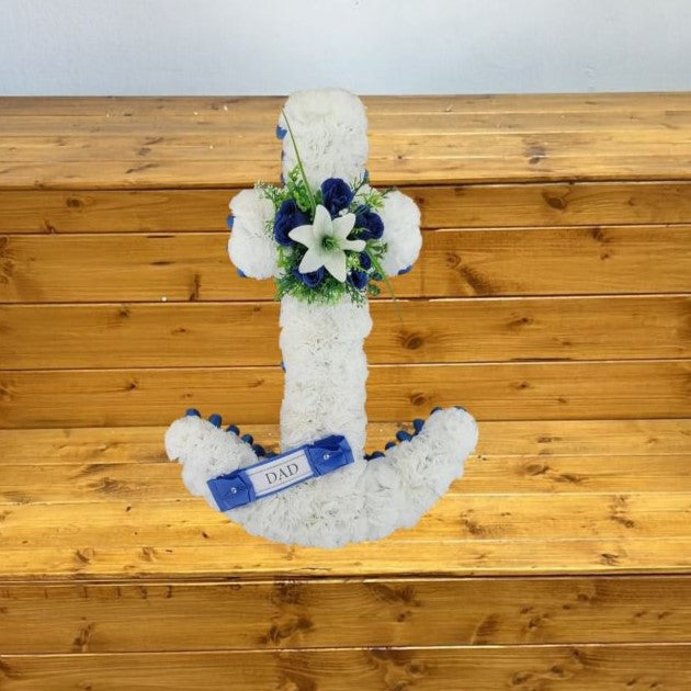 Anchor Artificial Silk Funeral Tribute Funeral Flower