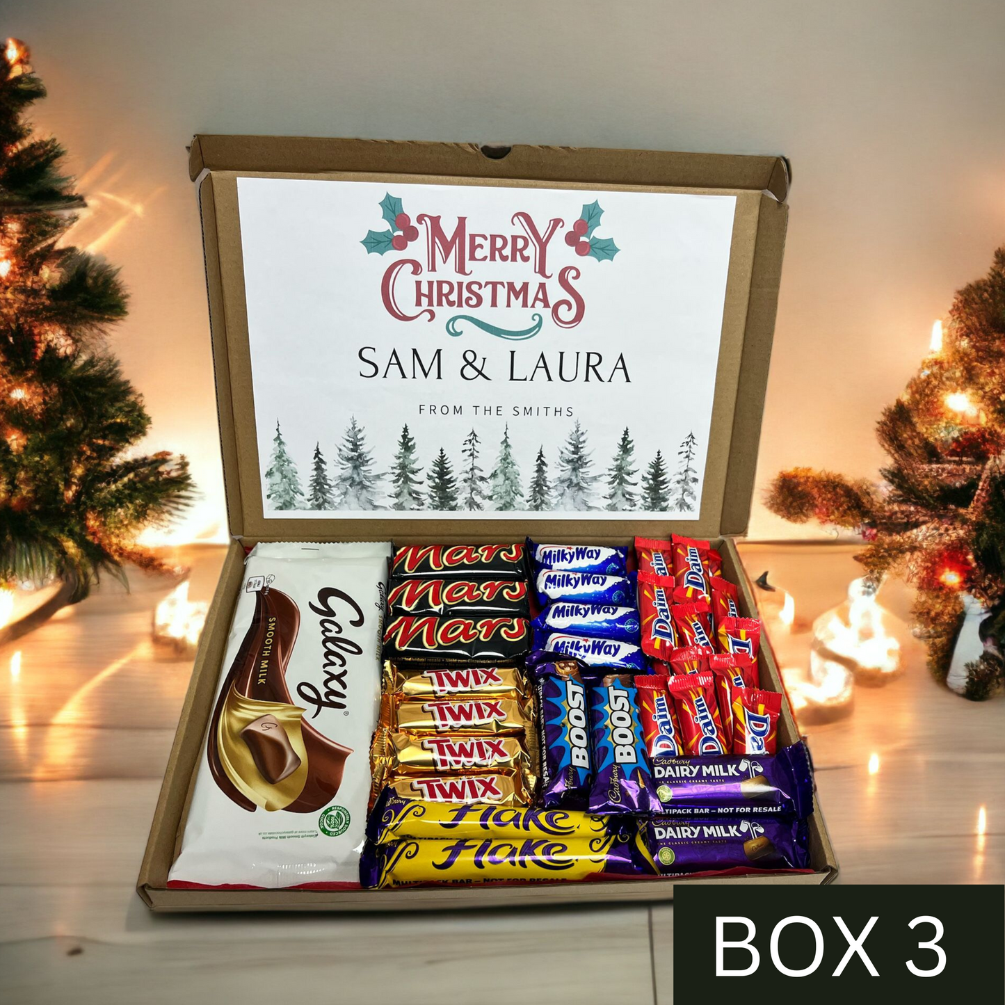 Large Christmas Chocolate Box