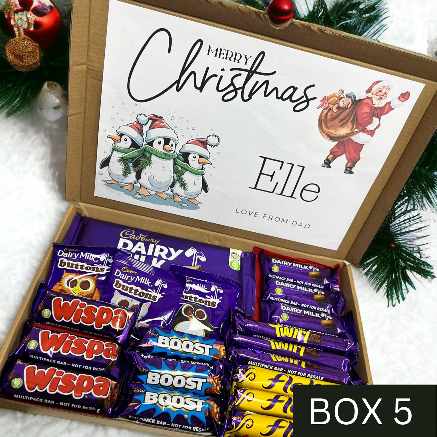 Large Christmas Chocolate Box