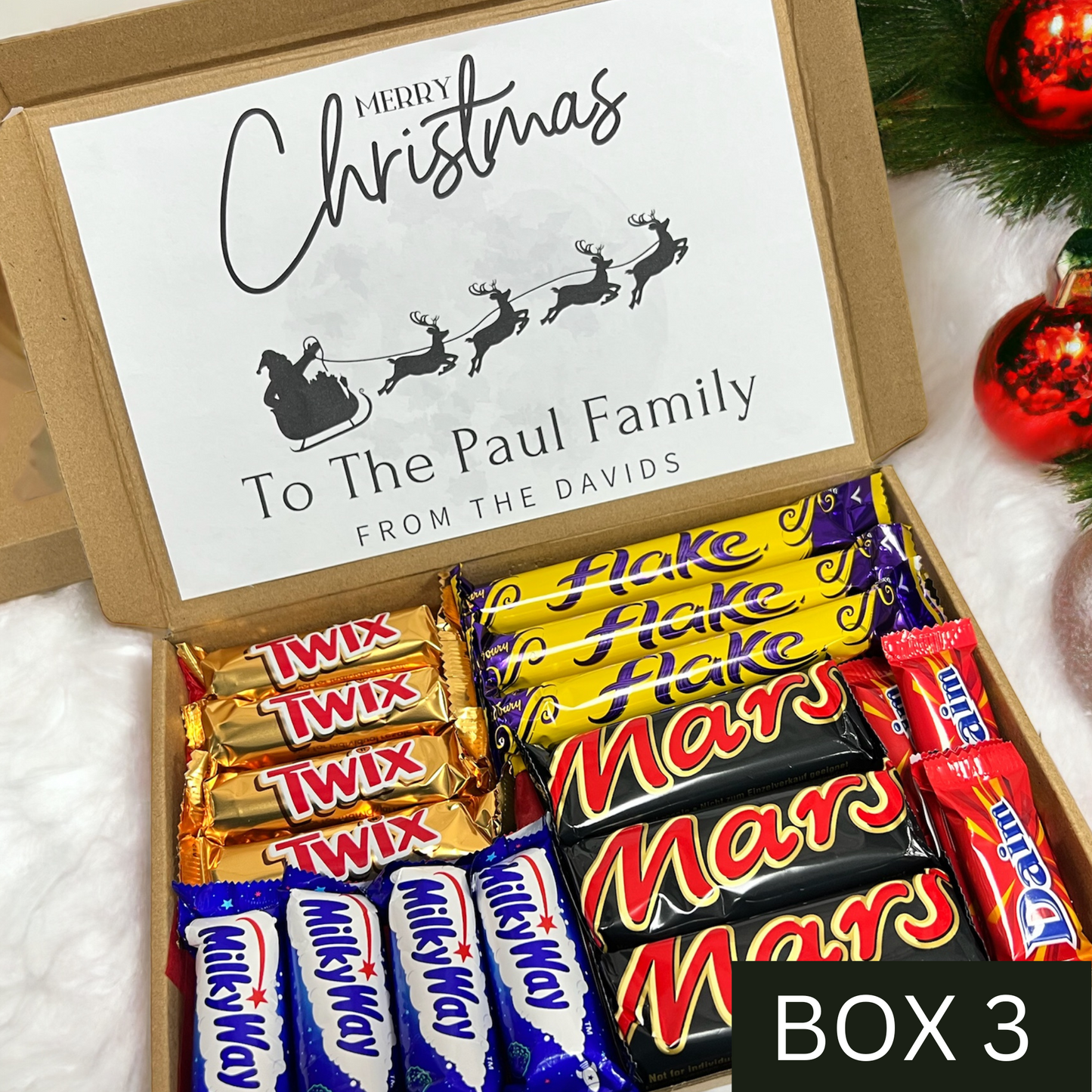 Medium Christmas Chocolate Box