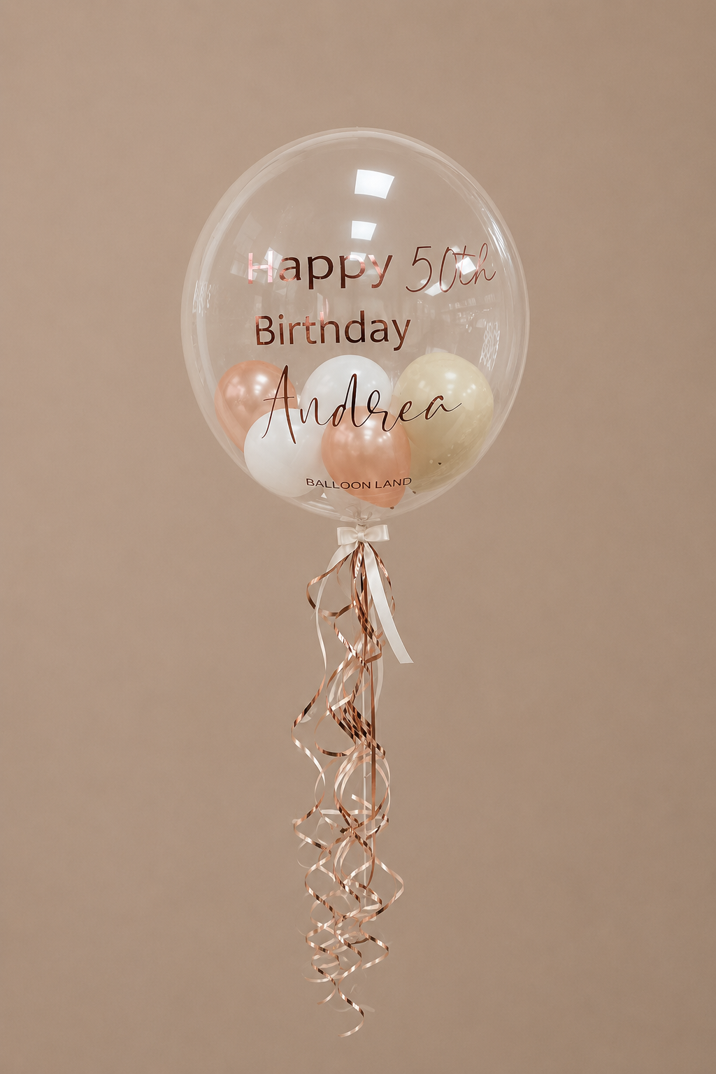 HAPPY 50th Birthday Birthday Balloon Customised Balloon / Birthday Engagement  Wedding All Occasions Balloon / Next Day Delivery