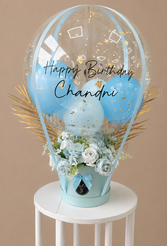 Blue Happy Birthday Balloon Bouquet