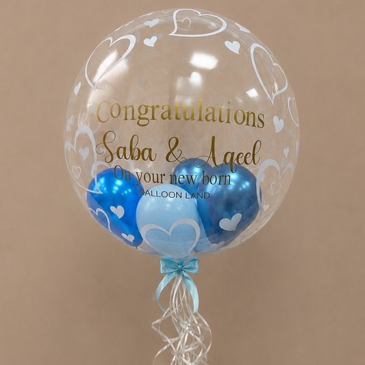 2nd birthday balloon / bubble balloon / personalised balloon / balloons next day delivery