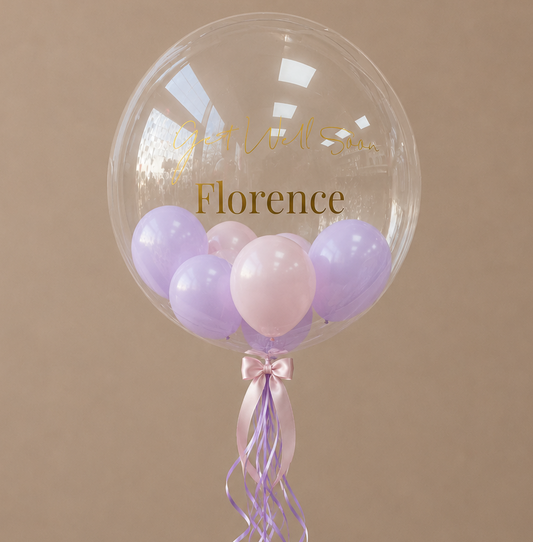 Get well soon Personalised Balloon Customised Balloon / Get well soon / All Occasions Balloon / Next Day Delivery