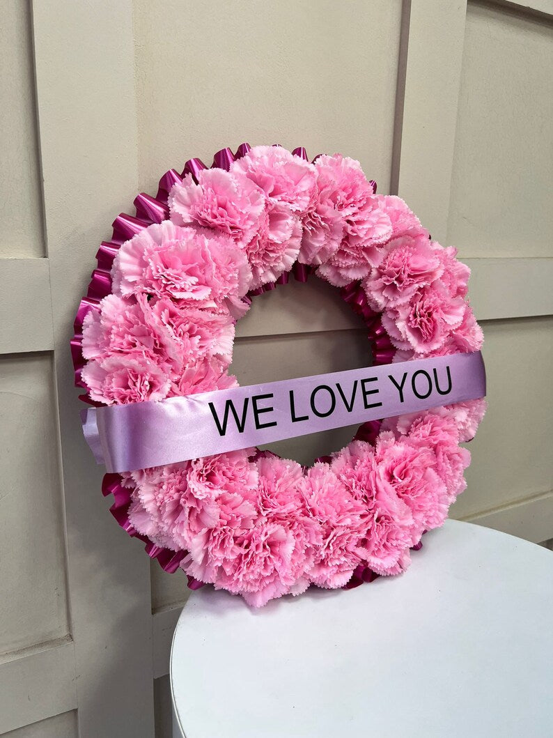 Heart Artificial Silk Funeral Tribute Funeral Flower