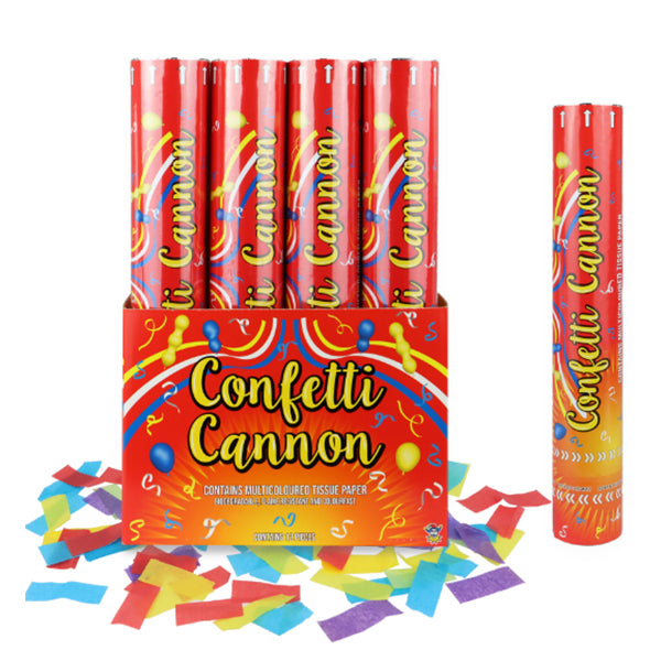 50cm Multicolour Confetti Shooter Cannon | Party Confetti Popper