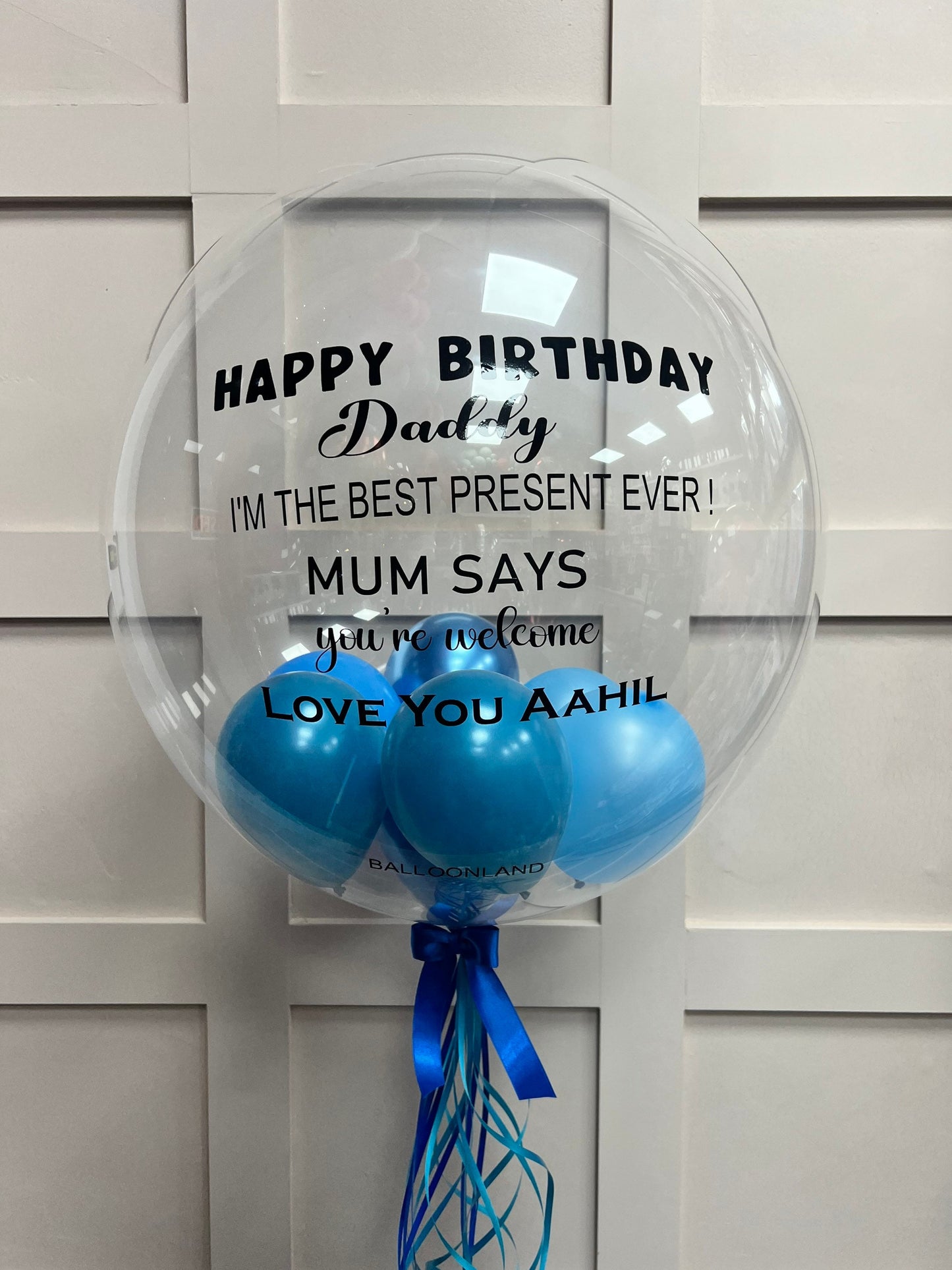 Happy Birthday Dad / SON / BOY birthday balloon / Next Day Delivery