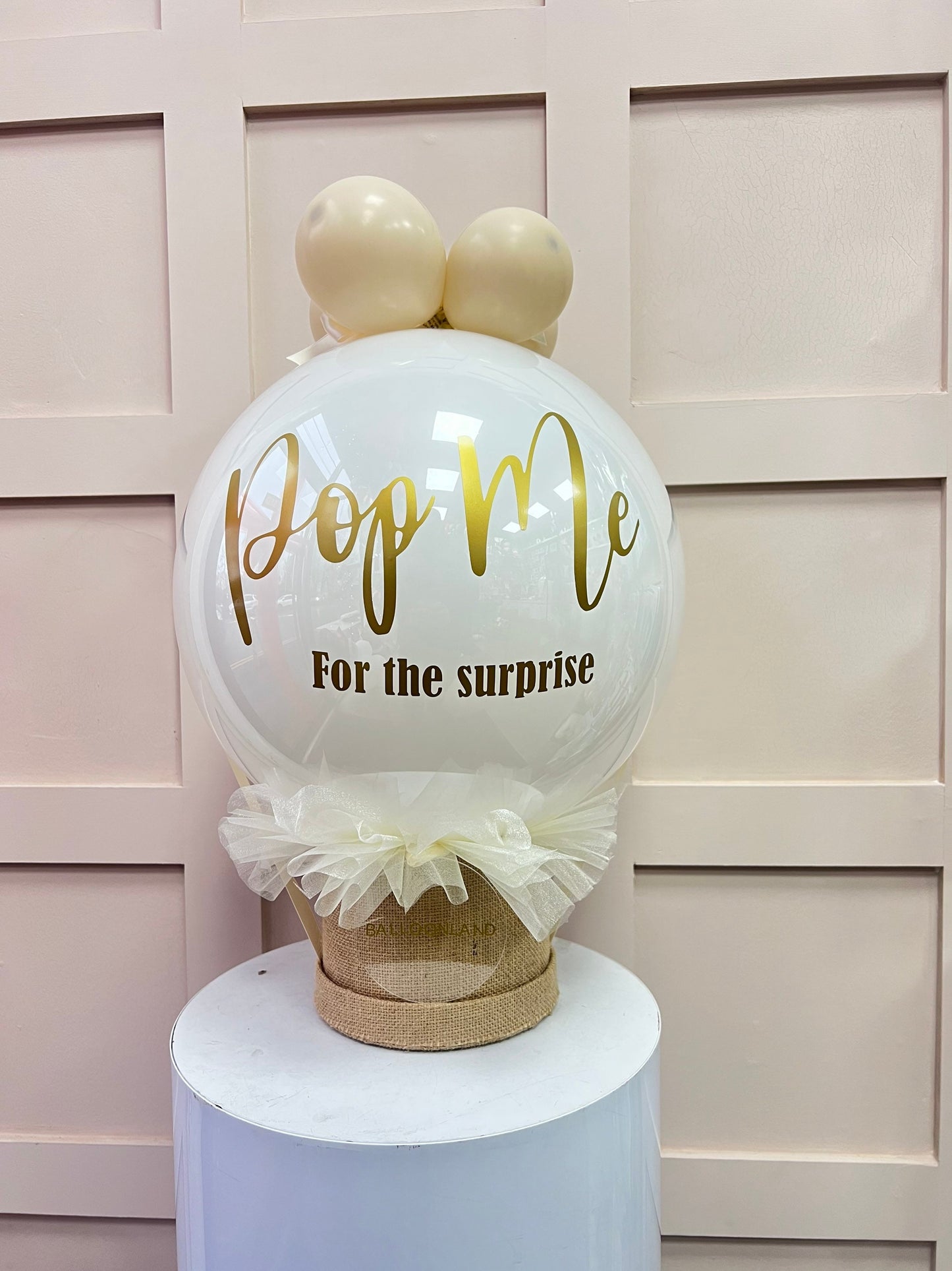 pop me gender reveal balloon / gender reveal balloon / no mess balloon /