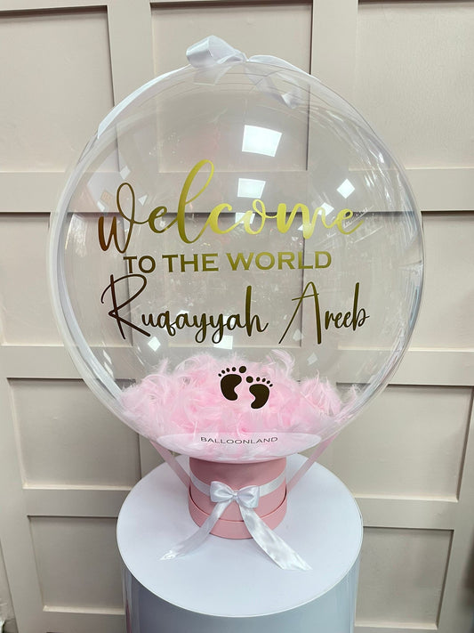 Baby Girl Balloon / Baby Arrival Balloon Customised BalloonCelebrate any special occasion or event with our Personalised Balloons – these will arrive to deliver happiness and delight for all ages.

Create the perfect surprisBalloon land uk ltdBalloon land uk ltd