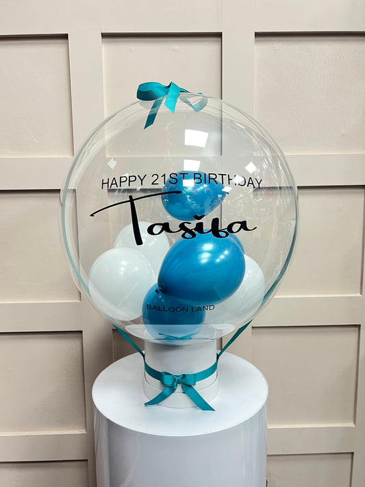 Caribbean Blue Birthday Balloon