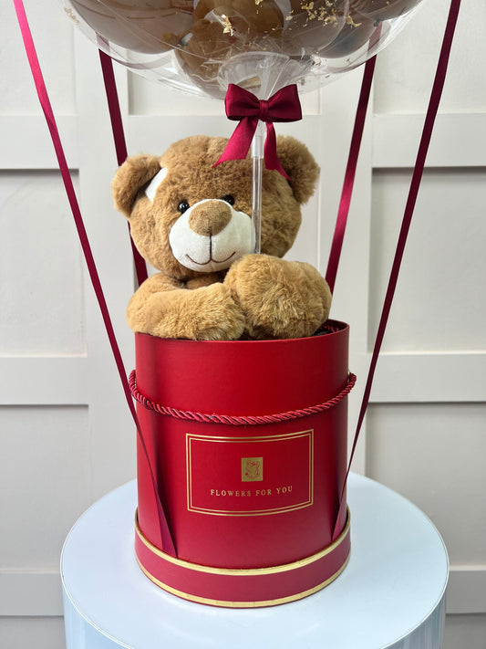 Teddy Bear Bouquet Customised Balloon / Perfect for a Gift / Personalised to your choice Next Day Delivery