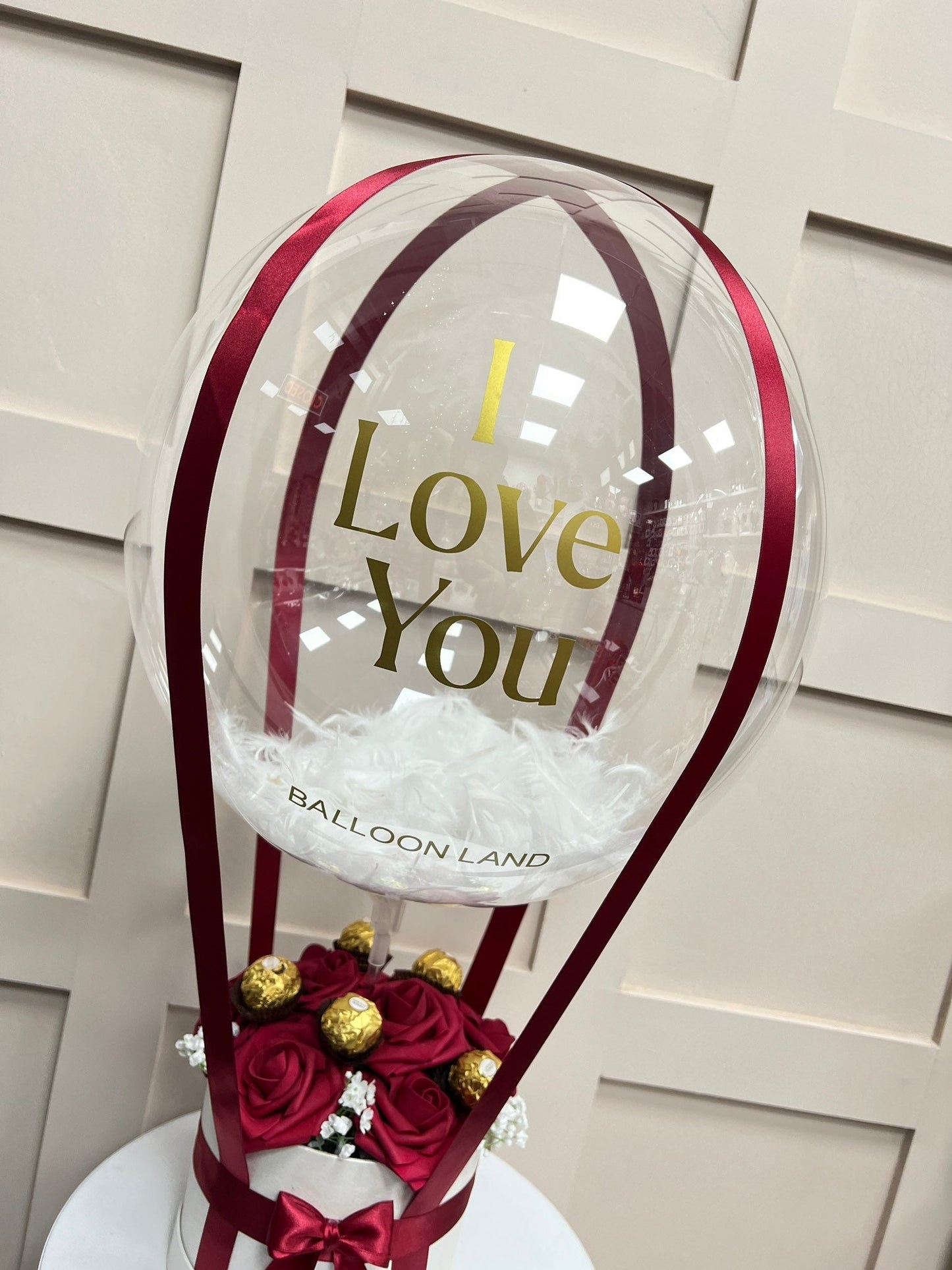 Valentines Day Balloon / I LOVE YOU Balloon / Balloon Flower Bouquet /Celebrate any special occasion or event with our Personalised Balloons – these will arrive to deliver happiness and delight for all ages.

Create the perfect surprisBalloon land uk ltdBalloon land uk ltd