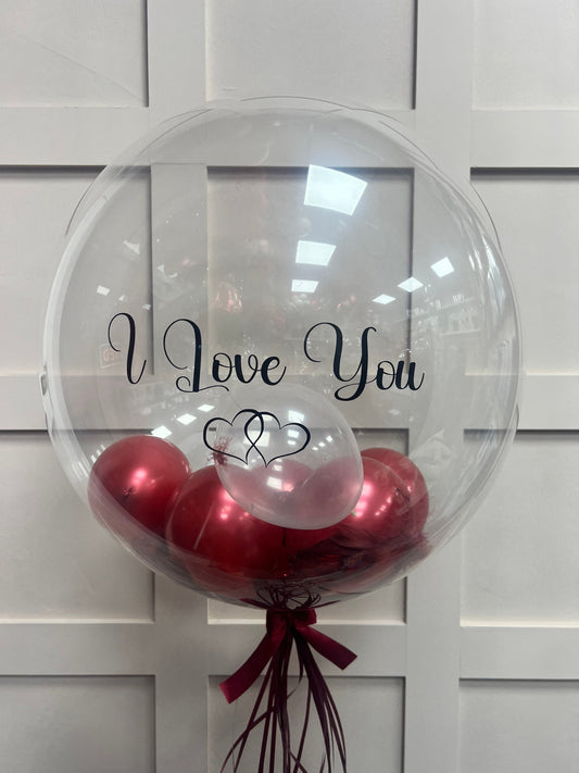 Valentines Day Balloon / I LOVE YOU Balloon / Balloon Bouquet / Personalised Balloon