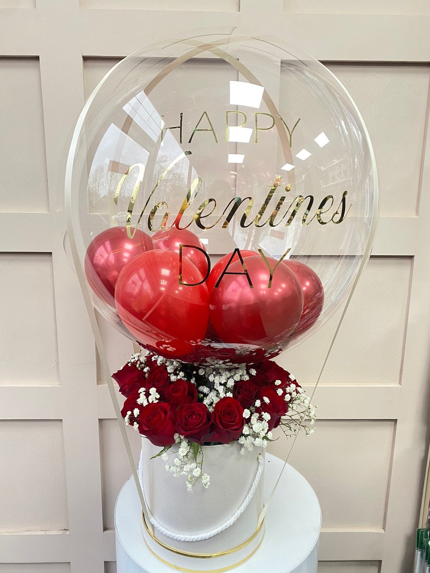 Valentines Day Balloon / I LOVE YOU Balloon / Balloon Flower Bouquet / red roses