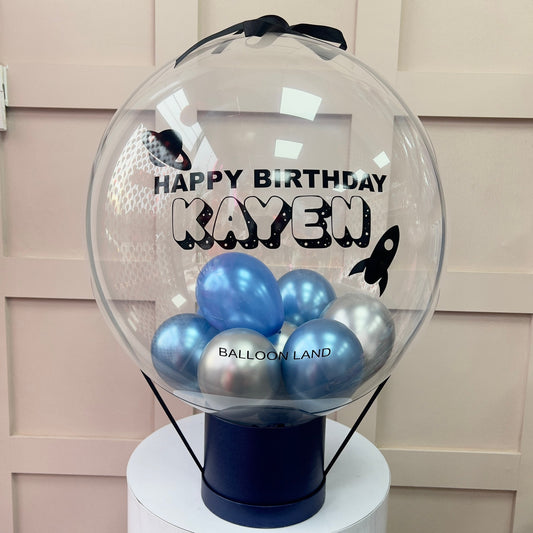 Space themed Balloon Personalised Balloon Customised Balloon / Space  / All Occasions Balloon / Next Day Delivery