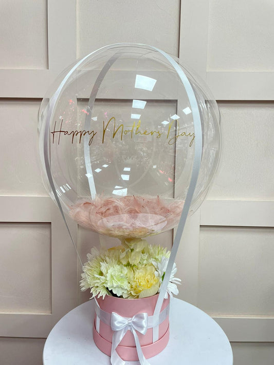 Mothers day Balloon / Personalised Balloon / Worlds Best Mum / Flower Bouquet