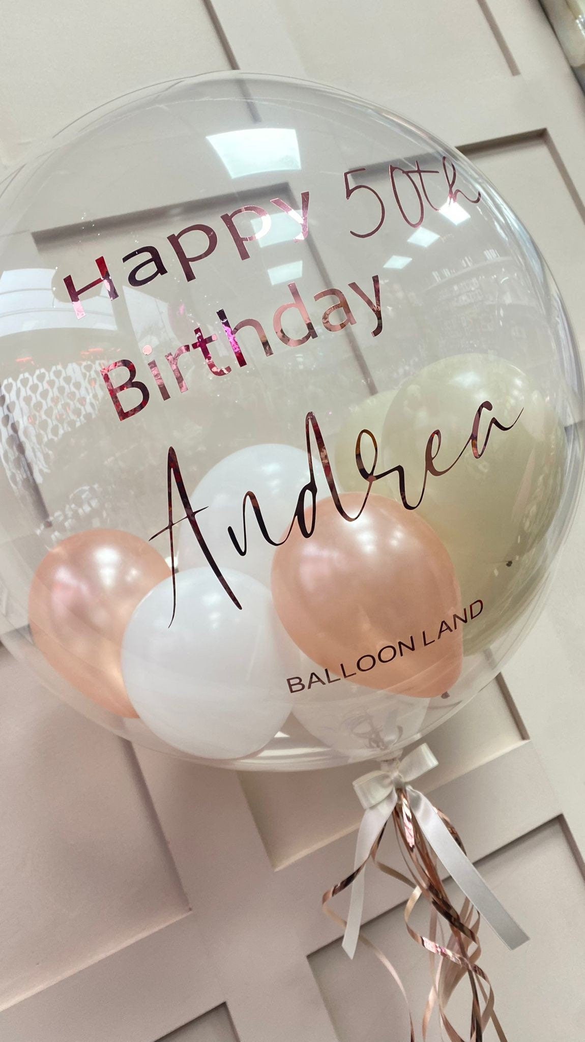 50th Birthday Personalised BalloonCelebrate any special occasion or event with our Personalised Balloons – these will arrive to deliver happiness and delight for all ages.
Create the perfect surpriseBalloon land uk ltdBalloon land uk ltd