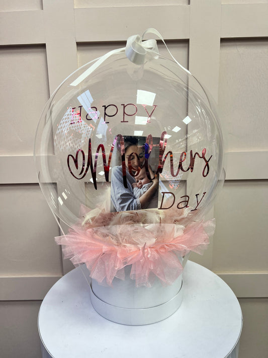 Mothers day Balloon / Personalised Balloon / Worlds Best Mum / Picture inside Balloon