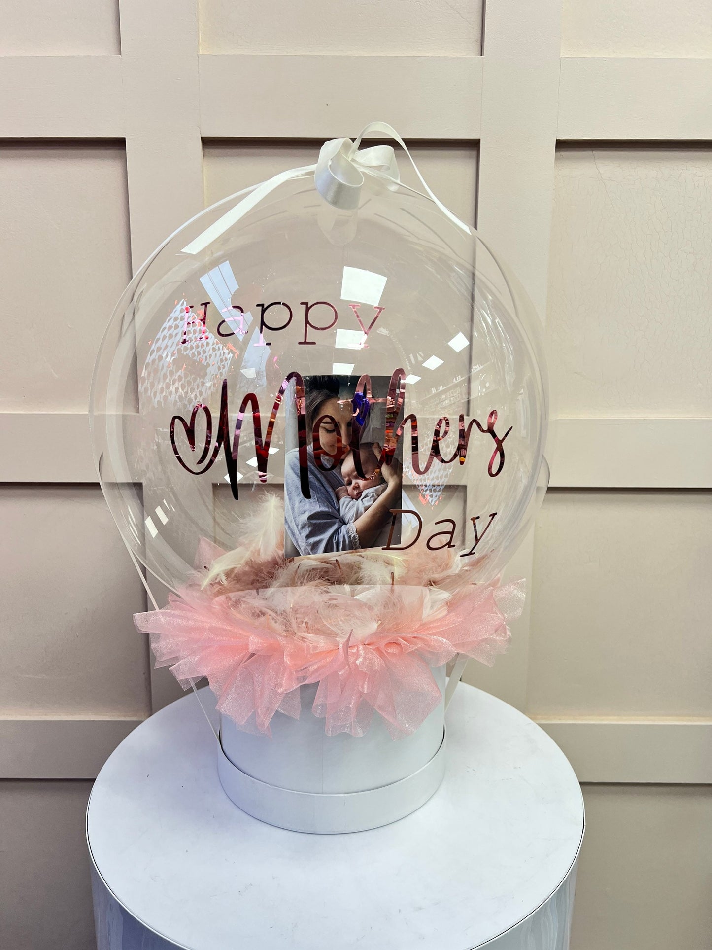 Mothers day Balloon / Personalised Balloon / Worlds Best Mum / Picture inside Balloon