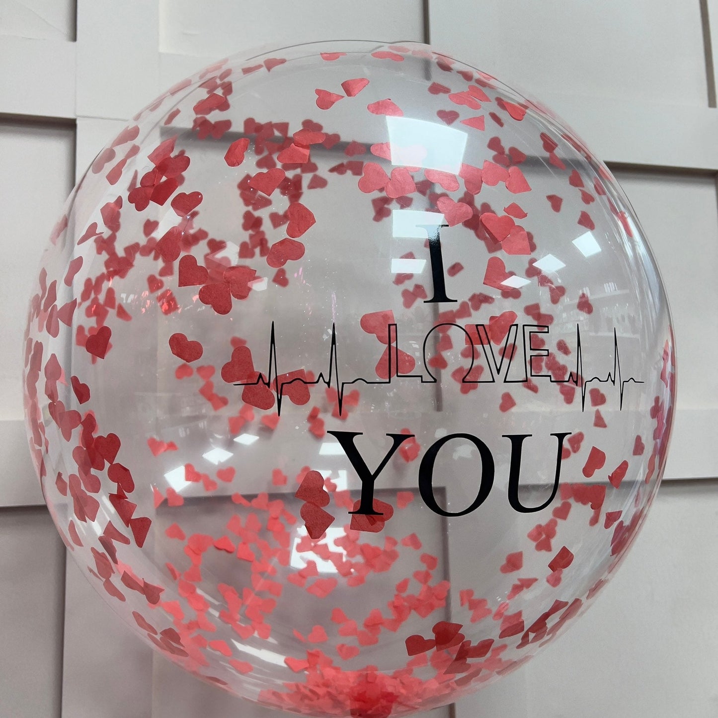 Valentines Day Balloon / I LOVE YOU Balloon / Balloon Flower Bouquet / Heart Confetti