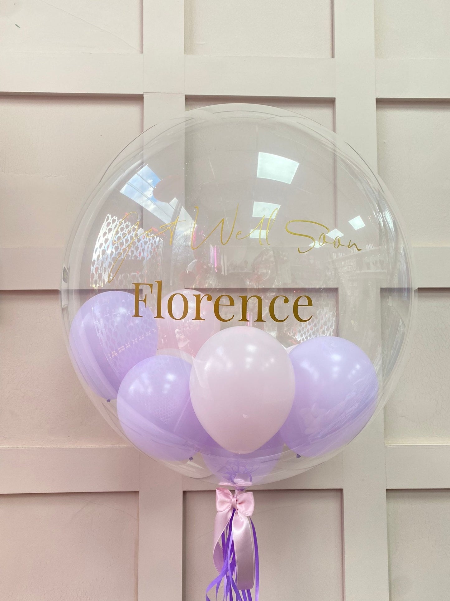 Get well soon Personalised Balloon Customised Balloon / Get well soon / All Occasions Balloon / Next Day Delivery