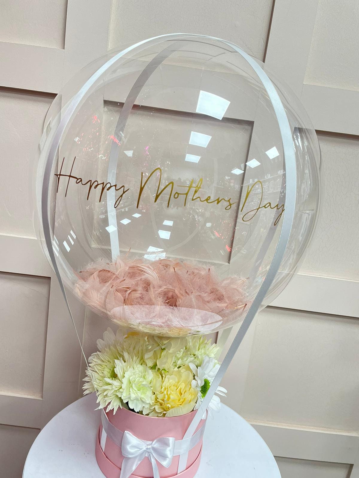 Mothers day Balloon / Personalised Balloon / Worlds Best Mum / Flower Bouquet