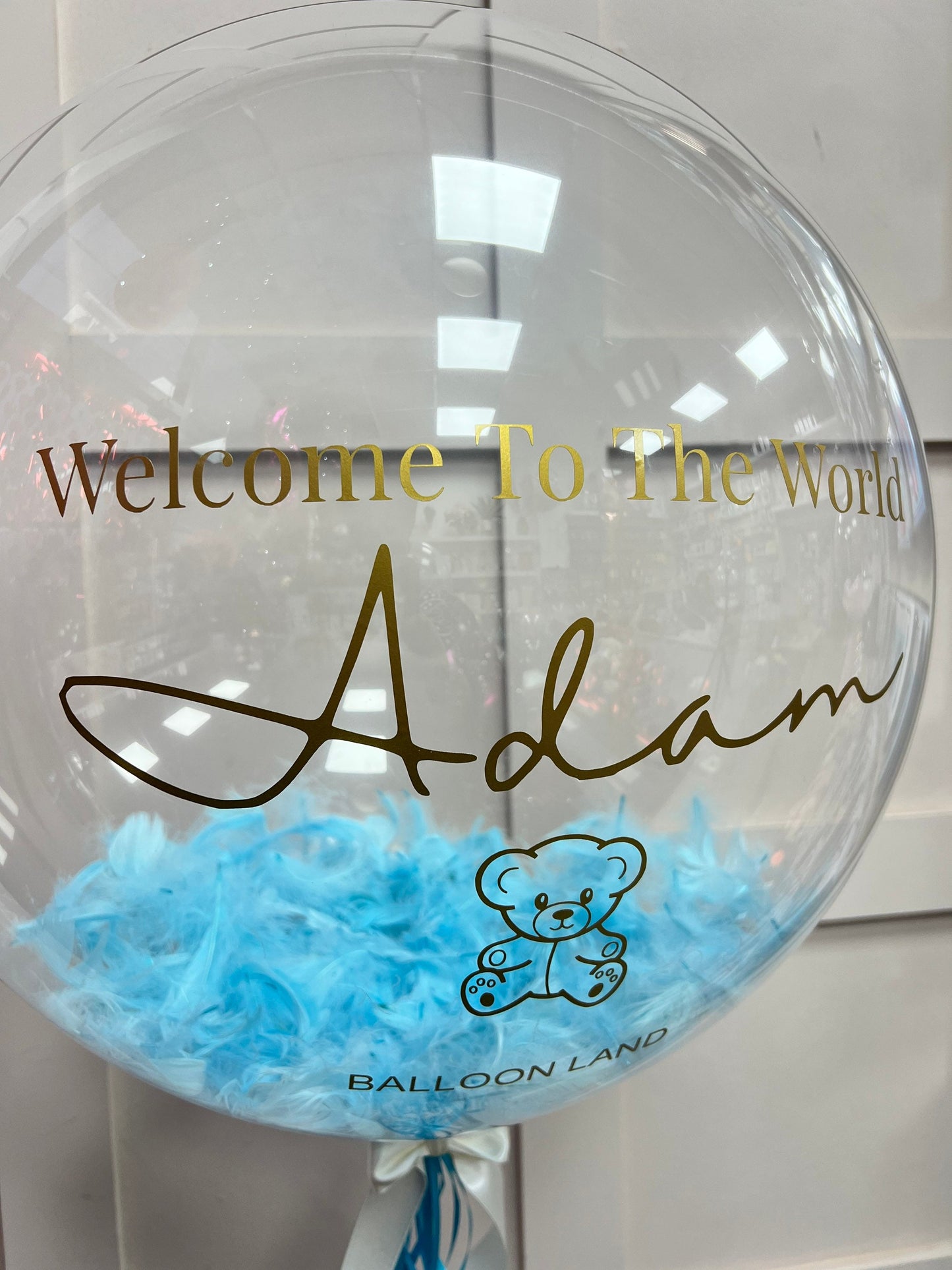 Baby Boy Balloon / Baby arrival / Perfect for a Baby welcome home ballCelebrate any special occasion or event with our Personalised Balloons – these will arrive to deliver happiness and delight for all ages.

Create the perfect surprisBalloon land uk ltdBalloon land uk ltd