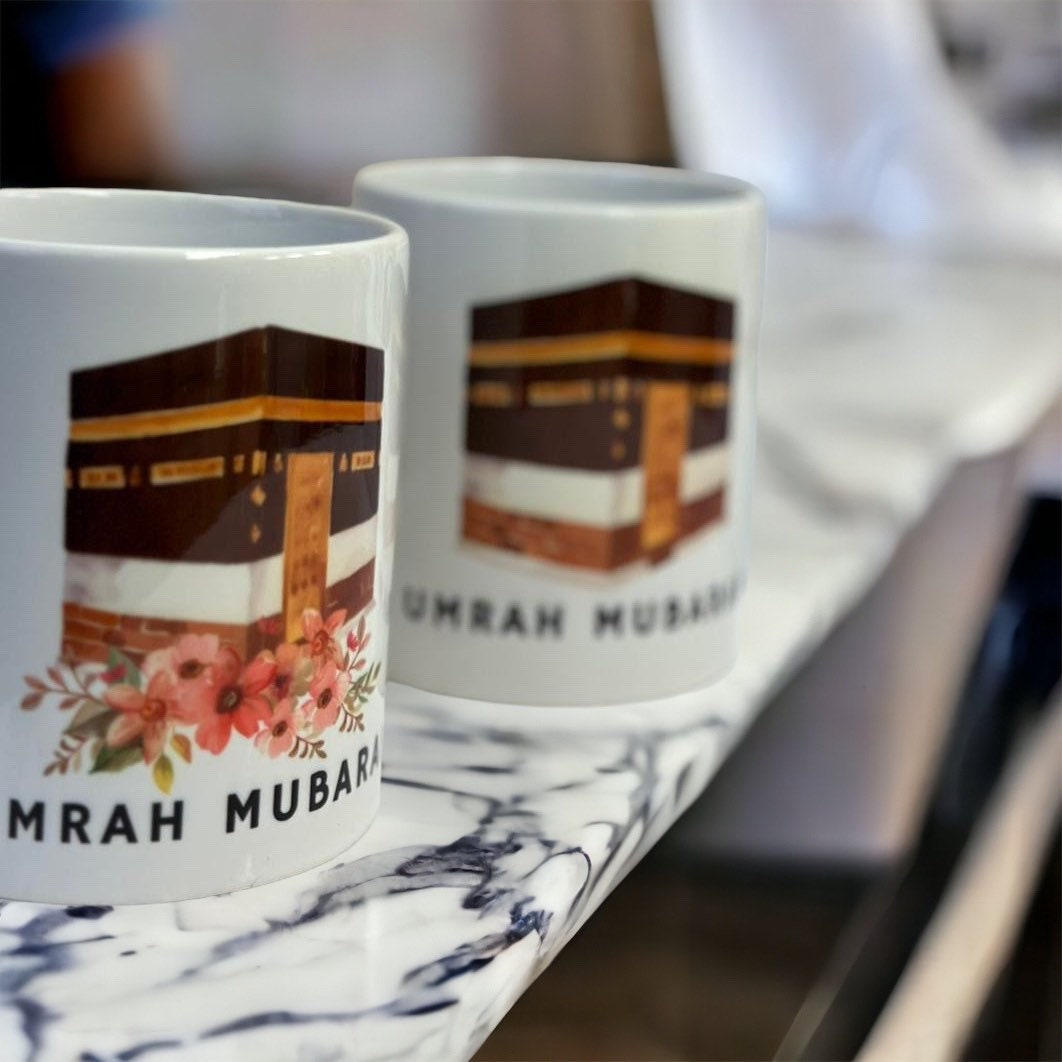 Umrah Mubarak Mug Set + Free personalised CardUmrah Mubarak Mug set &amp; a free personalised cardBalloon land uk ltdBalloon land uk ltd