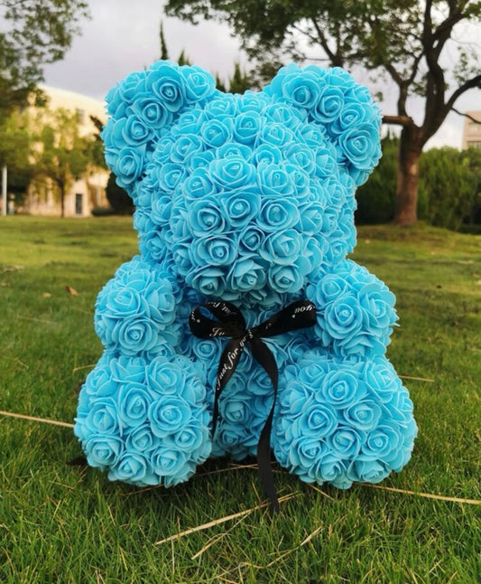 Blue Rose Bear